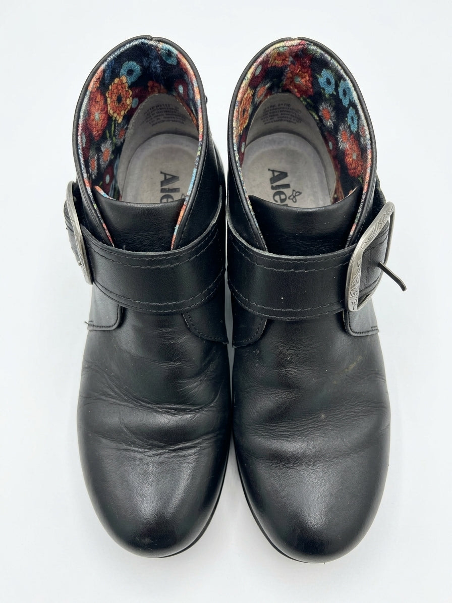 Alegria · Symone Ankle Wedge · 6.5 · Black