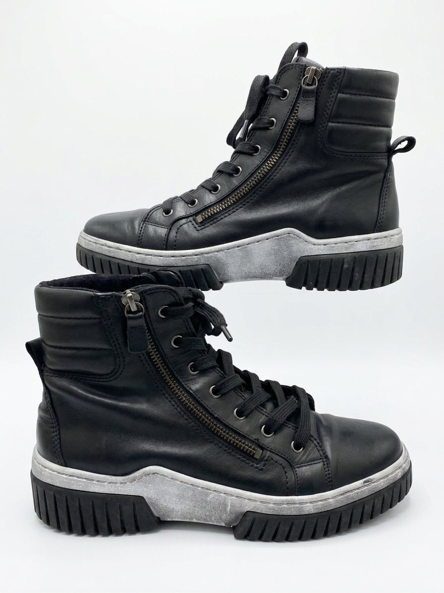 Gabor · Acacia Sneaker Boot · 9 · Black Leather