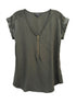 Express · Cap Sleeve Top · Small · Olive