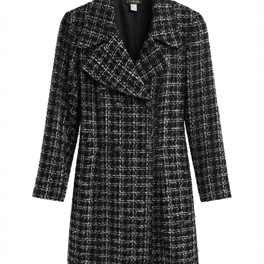 Cartise · Tweed Jacket · 12 · Black/White