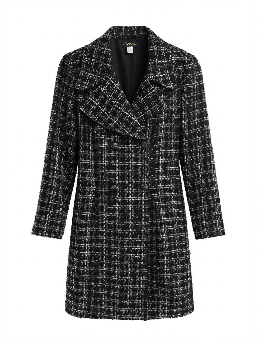 Cartise · Tweed Jacket · 12 · Black/White