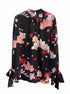 Ann Taylor · BlackFloral Tie Sleeve Detail · XLarge · BlackFloral