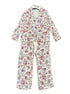 Tribal · CreamFloral Floral Print Good Night Sleep Mask w/PJ Pant Set · Large · Cream Floral Print