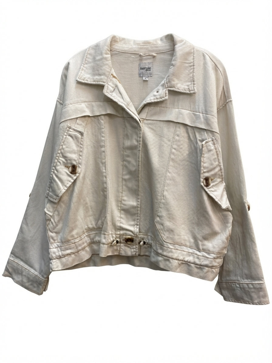 Kensie · Jean Jacket · Large · White