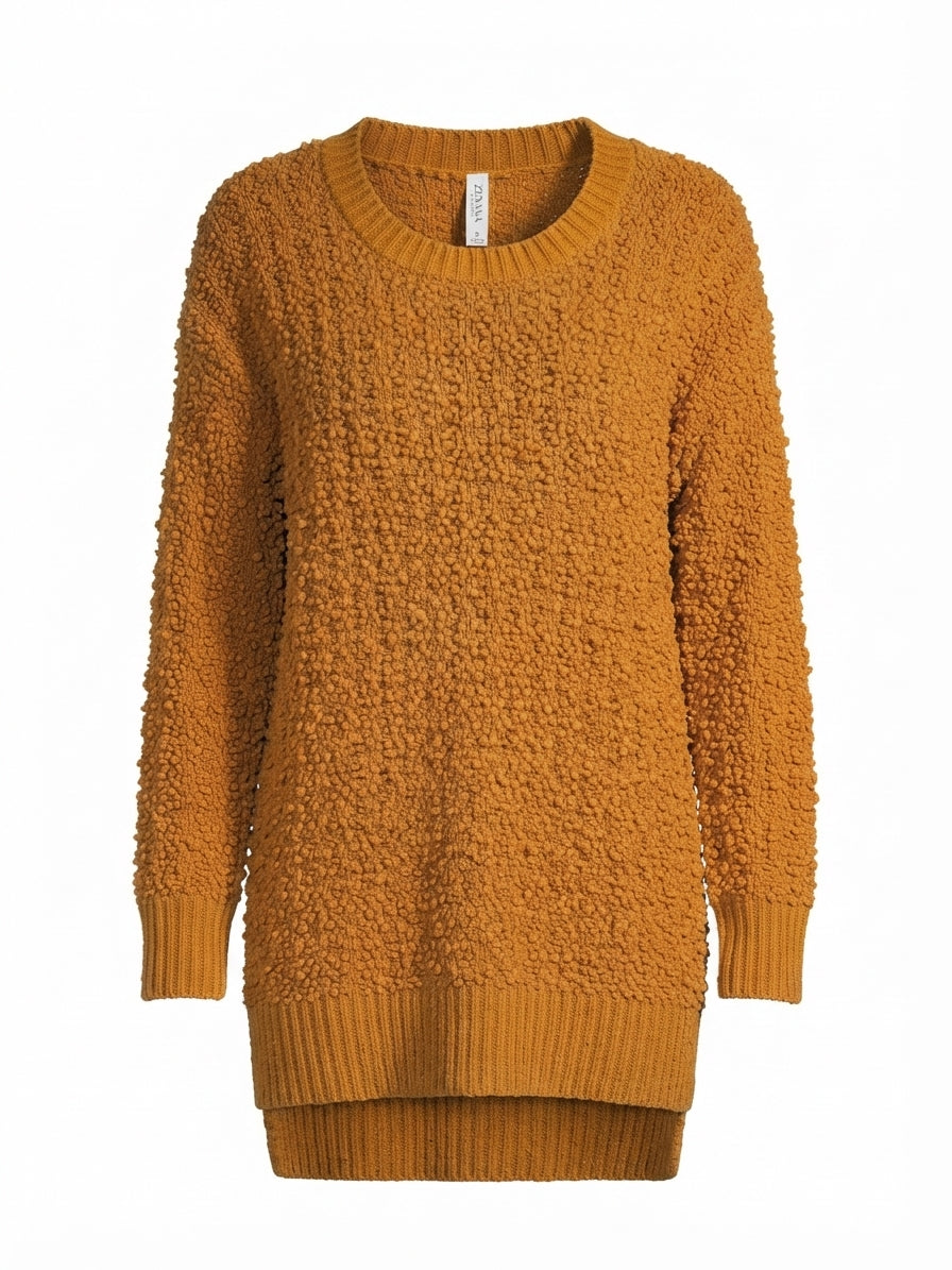 Zenana · Tunic Sweater · M · Cognac