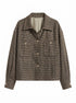H&M · Jacket · XLarge · Beige/Brown Houndstooth