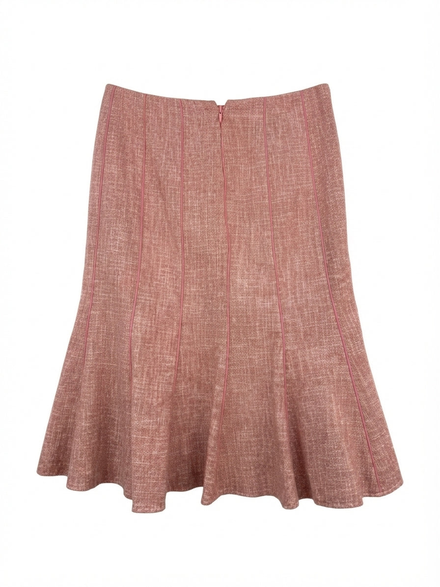 Ann Taylor · A-Line · 10Petite · Pink Wool Blend