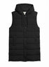 Zella · Puffer Hooded, Tunic Vest · Large · Black