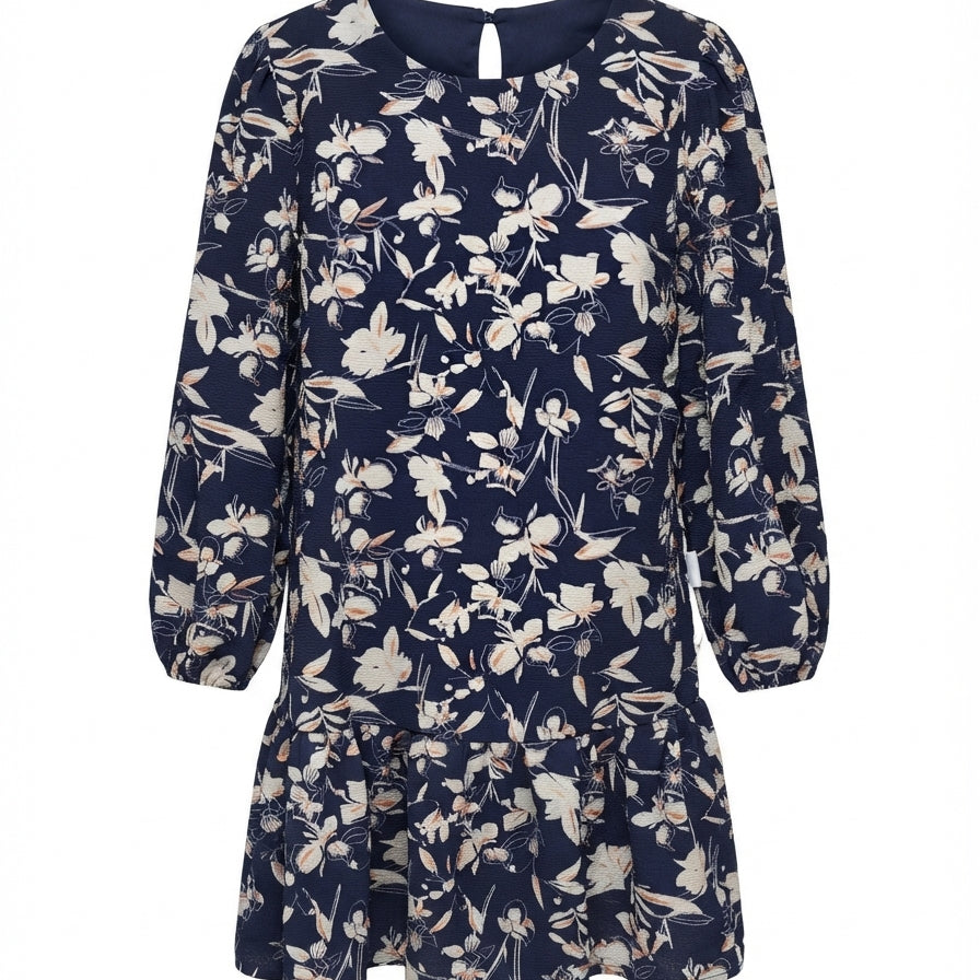 Caslon · Longsleeve Dress · 3X · NavyWhite Floral