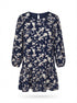 Caslon · Longsleeve Dress · 3X · NavyWhite Floral