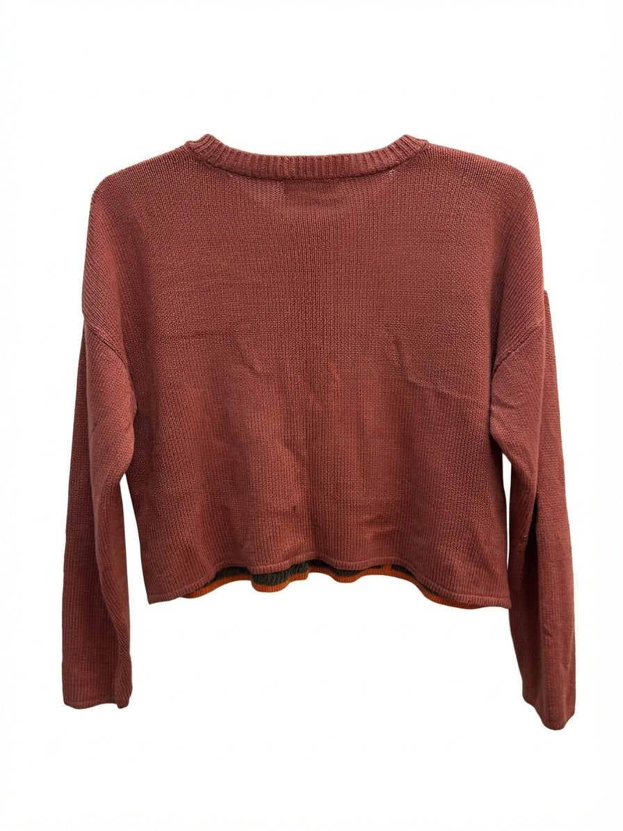 Steve Madden · Cropped Sweater · XLarge · BrownMulti