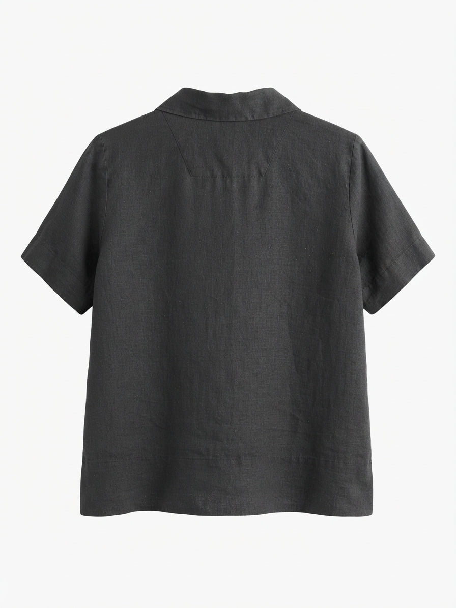 Everlane · ShortSleeve Shirt · Small · Soft Black