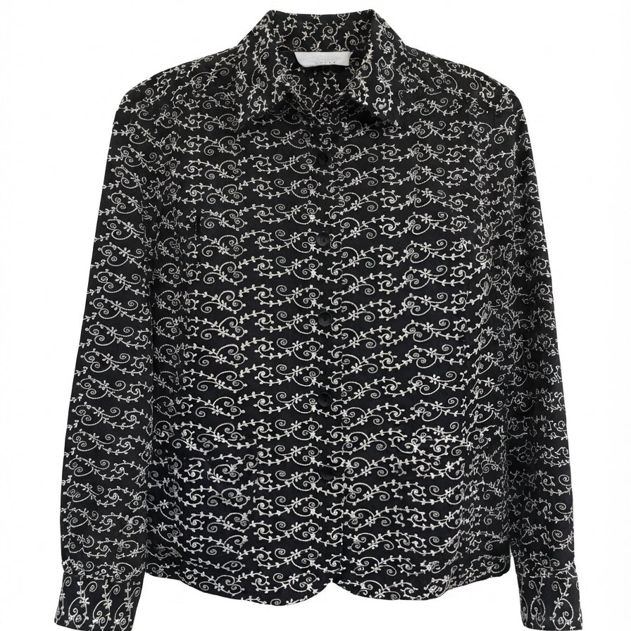 OscarDeLaRenta · Shirt · Small P · BlackCream