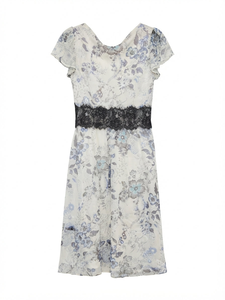Sundance · Flutter Sleeve · 8 · CreamFloral