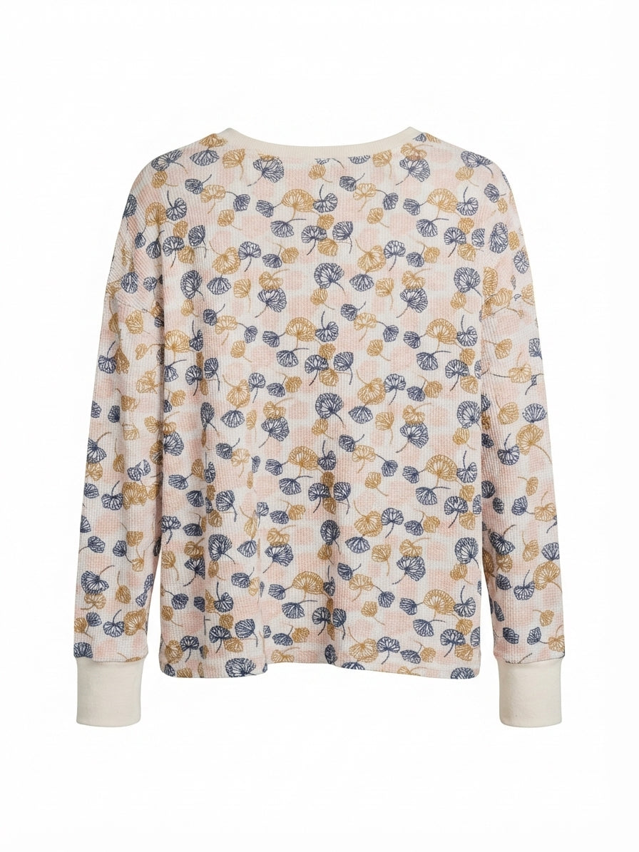 dp · Henley Top · Medium · CreamMulti