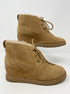 Ugg · Classic Femme Lace-Up Suede Ankle Wedge · 9.5 · Camel