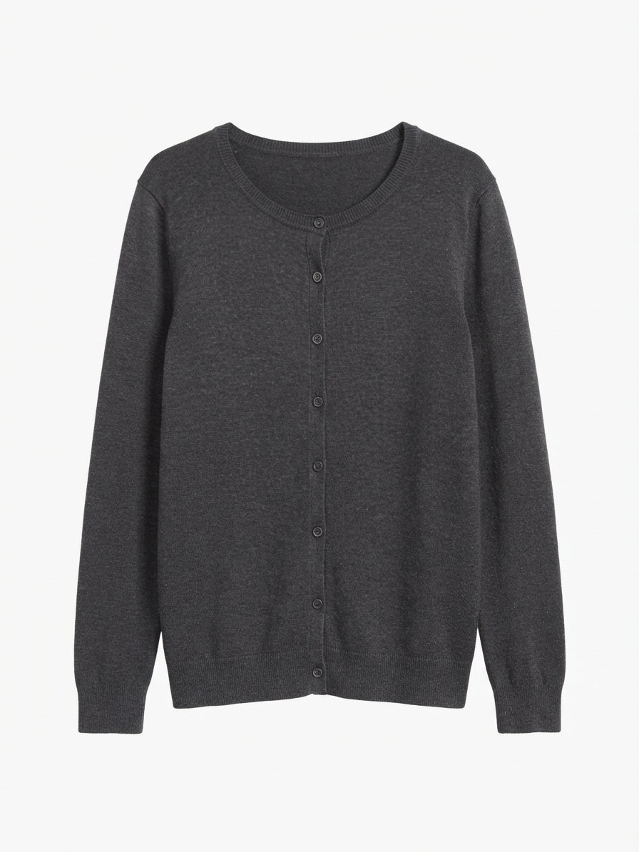 NicoleMiller · Button Up Cardigan · 1X · Silver