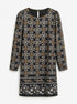 Ann Taylor · Longsleeve Dress · Medium · BlackBeige