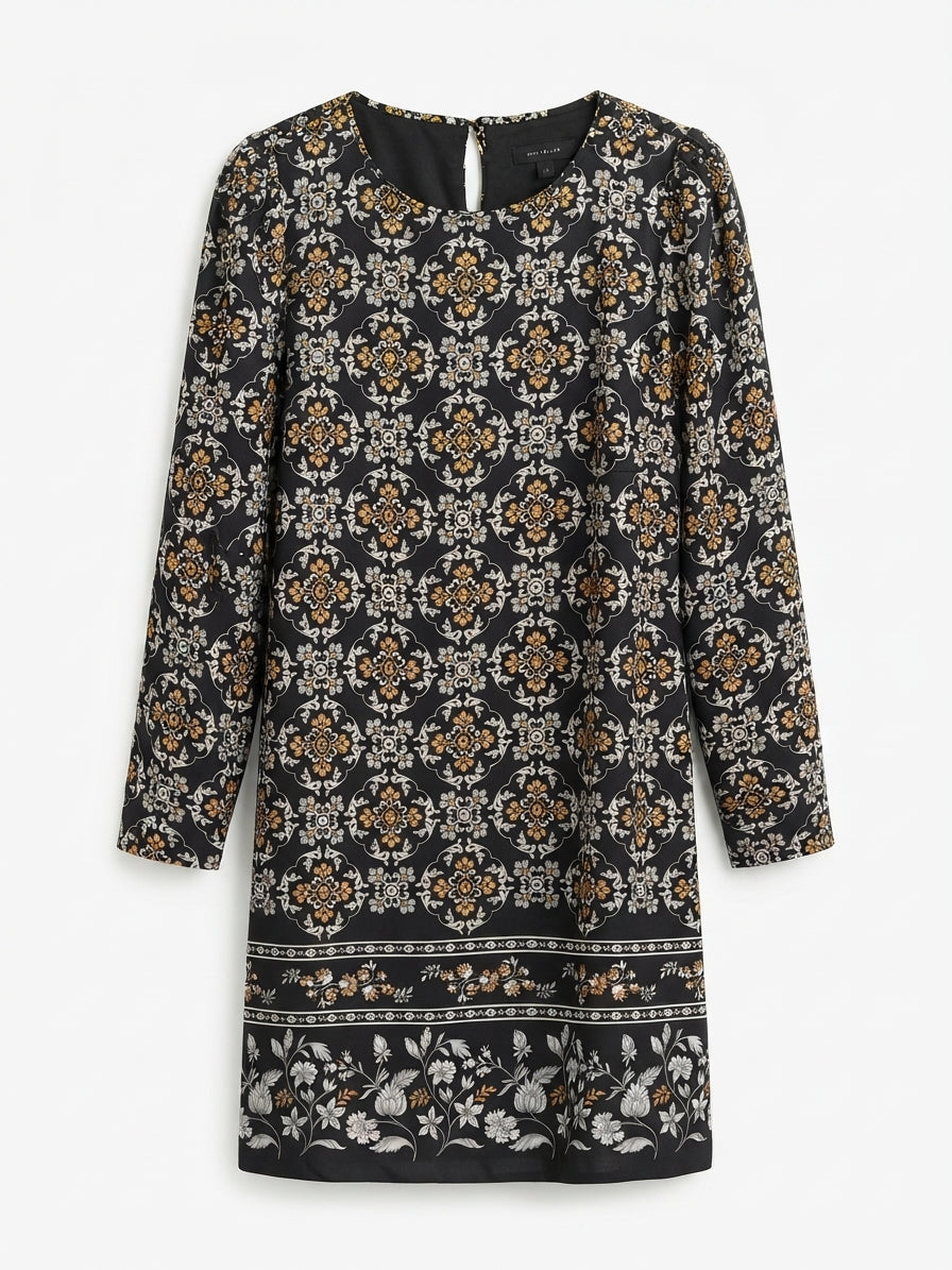 Ann Taylor · Longsleeve Dress · Medium · BlackBeige