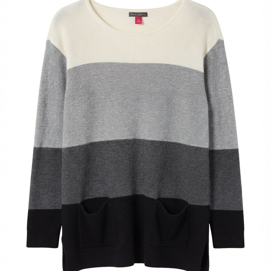Vince Camuto · Tunic Sweater · Medium · CreamMulti