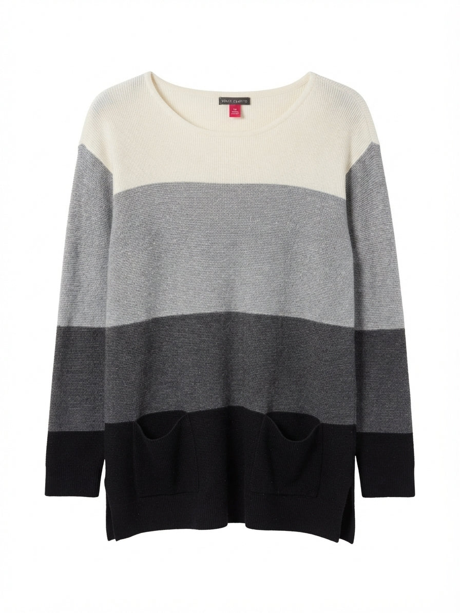 Vince Camuto · Tunic Sweater · Medium · CreamMulti