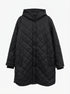 Weatherproof · Long Jacket Hooded Quilted Puffer · XLarge · Black