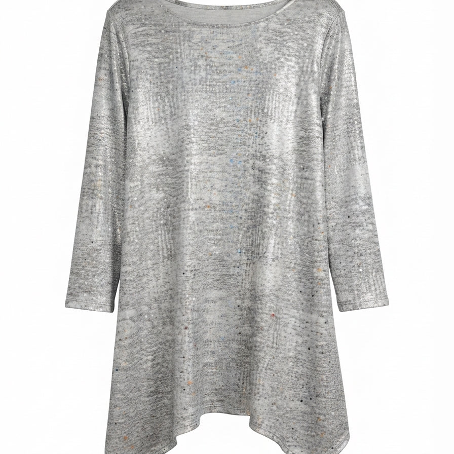 JMCollection · Keyhole Sparkly dots · XLarge · Silver
