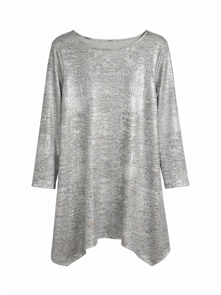 JMCollection · Keyhole Sparkly dots · XLarge · Silver