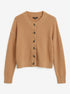 Quince · Button Up Cardigan · Medium · Cognac
