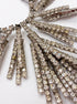 Vintage Rhinestone Necklace · Cascading Rhinestone Necklace · 16 · Silvertone
