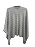 Calvin Klein · Poncho Style · OS · Gray/White
