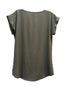 Express · Cap Sleeve Top · Small · Olive