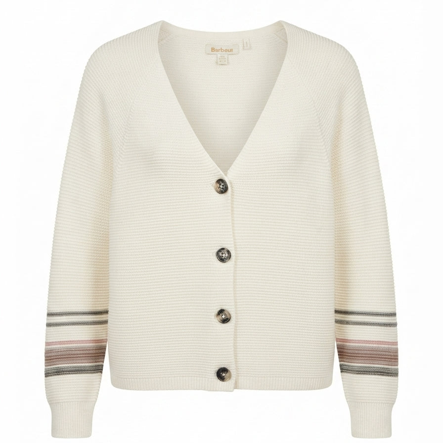 Barbour · Button Up Sweater · 6 · WhiteMulti