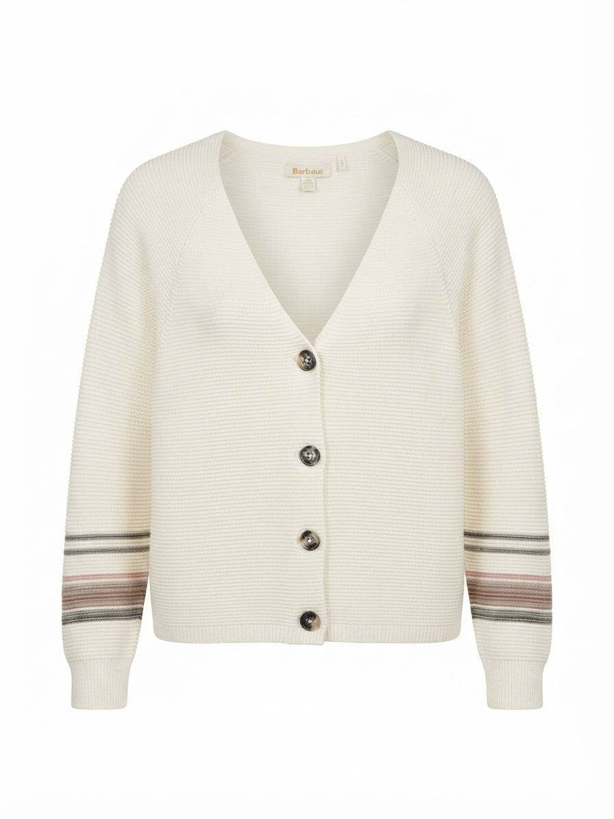Barbour · Button Up Sweater · 6 · WhiteMulti
