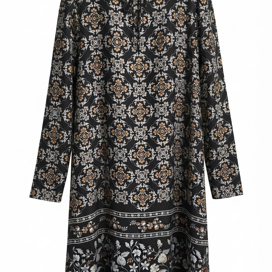 Ann Taylor · Longsleeve Dress · Medium · BlackBeige
