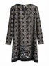 Ann Taylor · Longsleeve Dress · Medium · BlackBeige